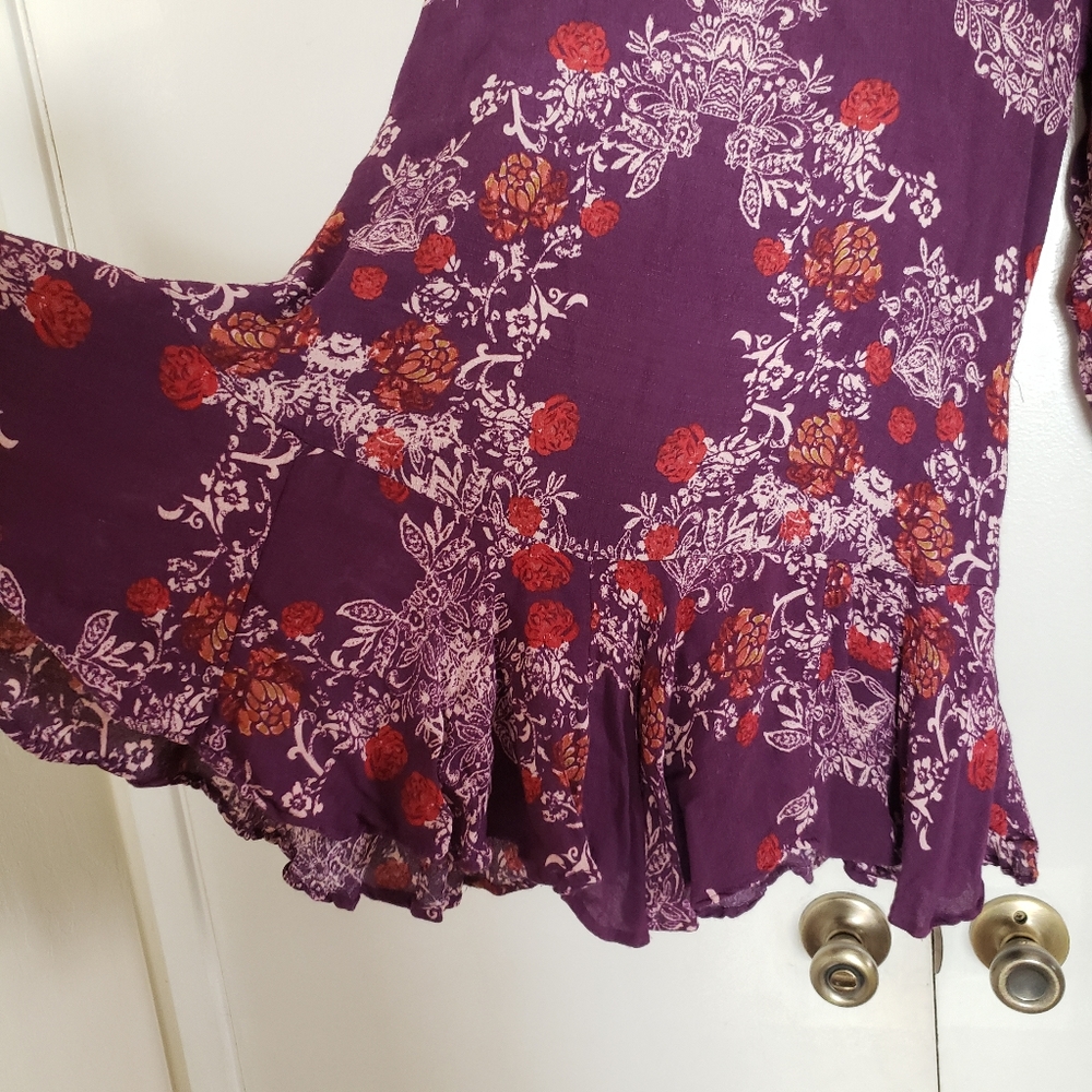 Free people purple flower dress - Picture 4 of 5